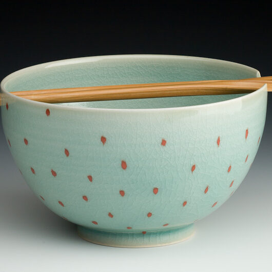 Itsuko-celadon-dot-bowl